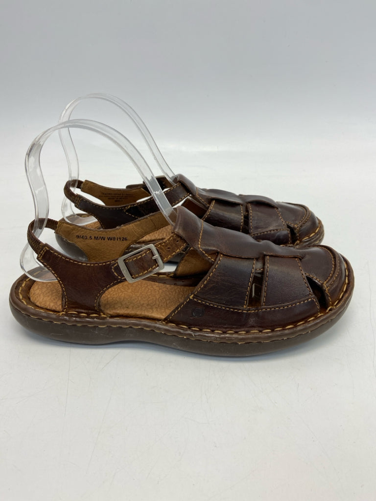 Born  Size 9 Brown Sandals