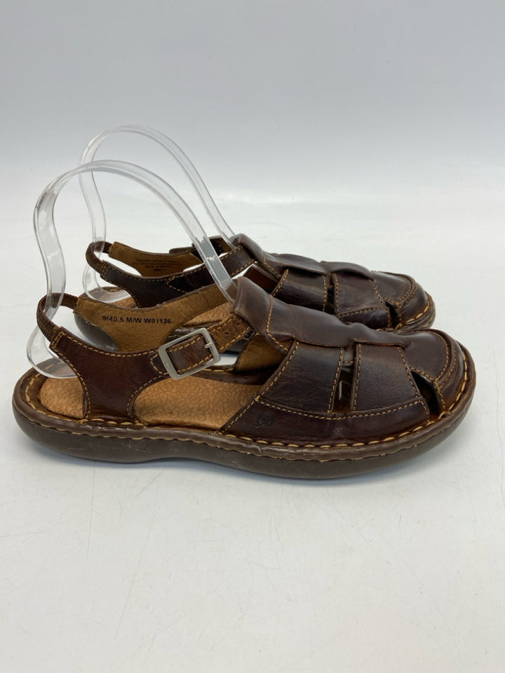 Born  Size 9 Brown Sandals