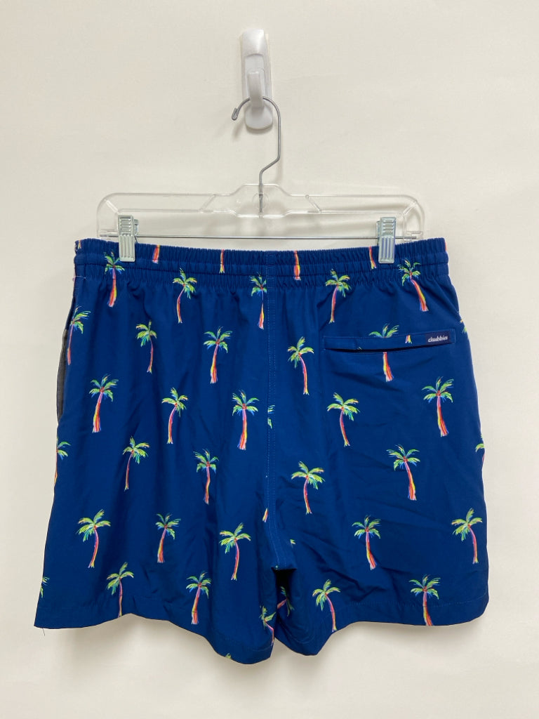 Chubbies Size XL Blue Green/Multi Palm Trees Men&