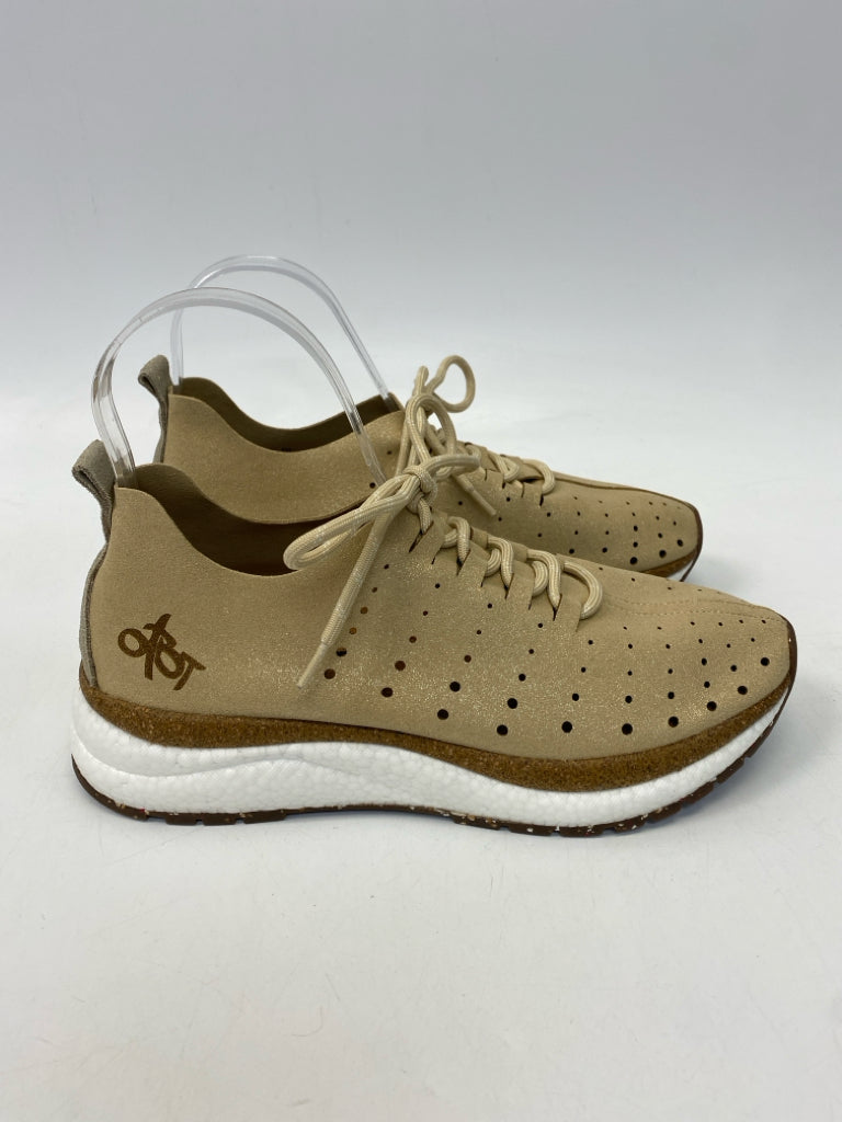 OTBT  Size 8 Tan Shimmery Sneakers