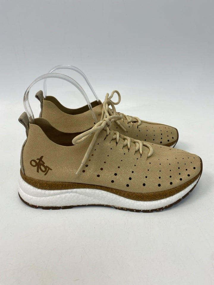 OTBT  Size 8 Tan Shimmery Sneakers