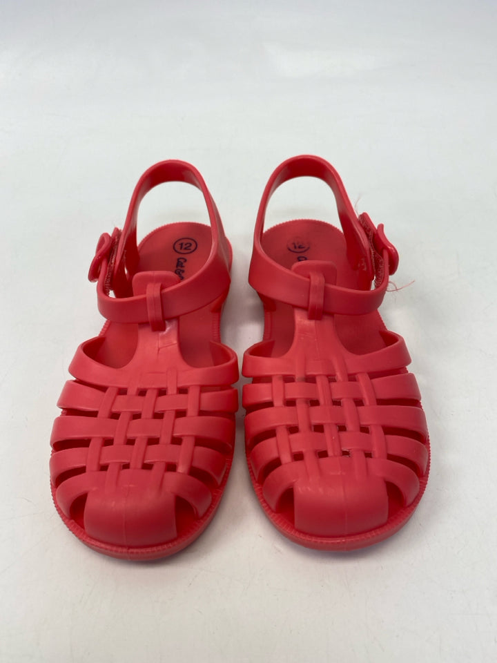 Cat &amp; Jack SIZE 12 Dark Coral Jelly Girl&