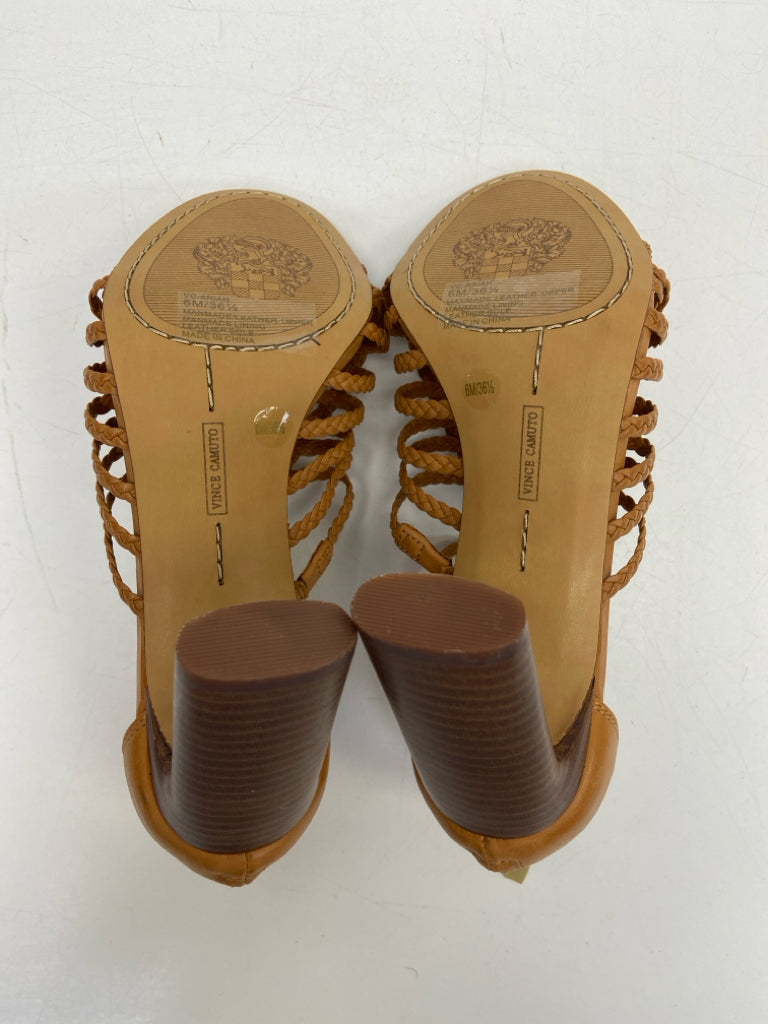 NWOT VINCE CAMUTO  Size 6 Brown Braided Sandals