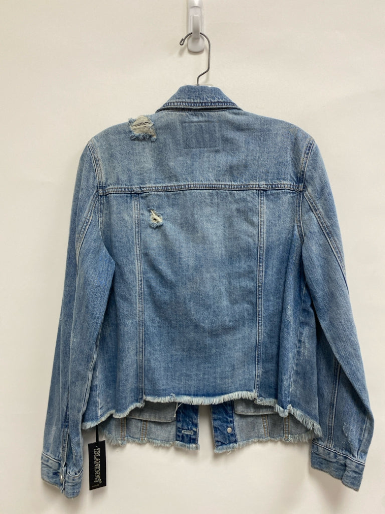 BlankNYC Size M Blue Denim Distressed Ladies Jacket