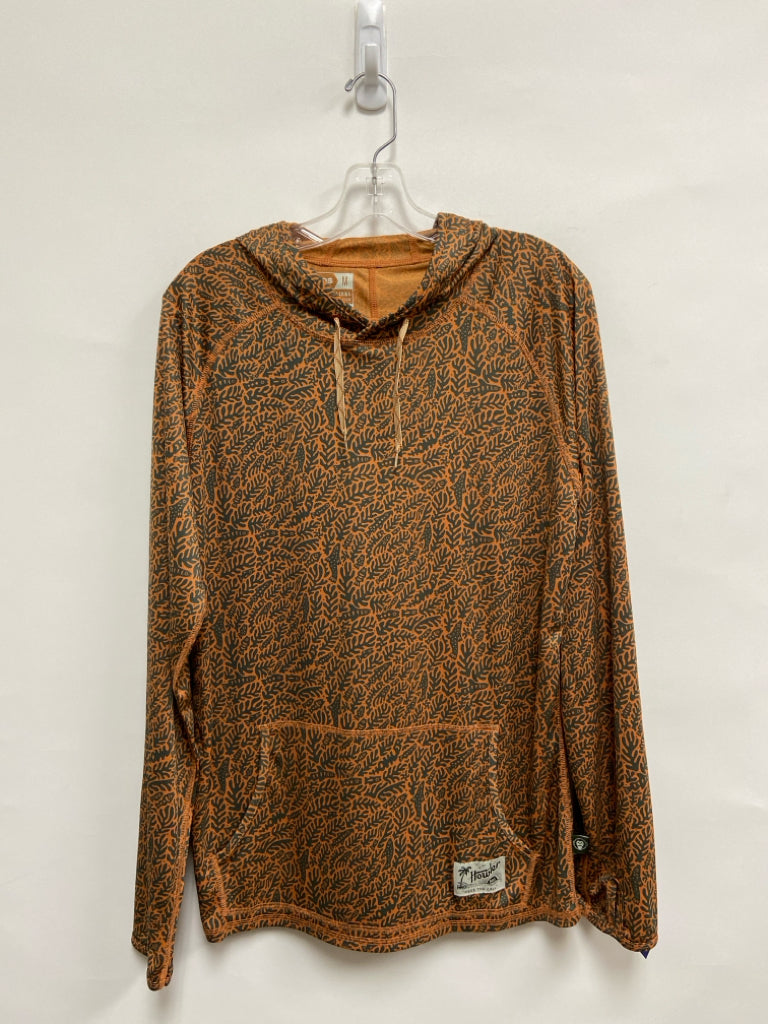 Howler Bros Size M Orange Gray Fish Hooded Men&