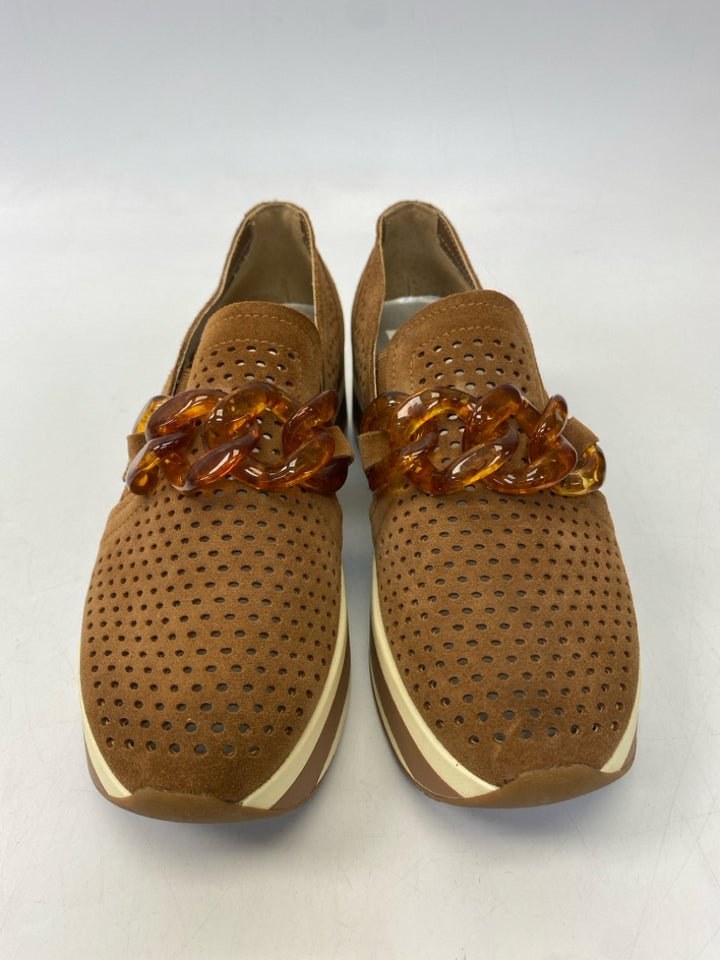 Dolce Vita US Shoe Size 7 Brown Perforated Sneakers