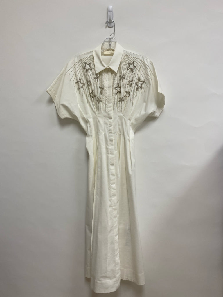 Size XS White Stars Beaded Ladies Dress