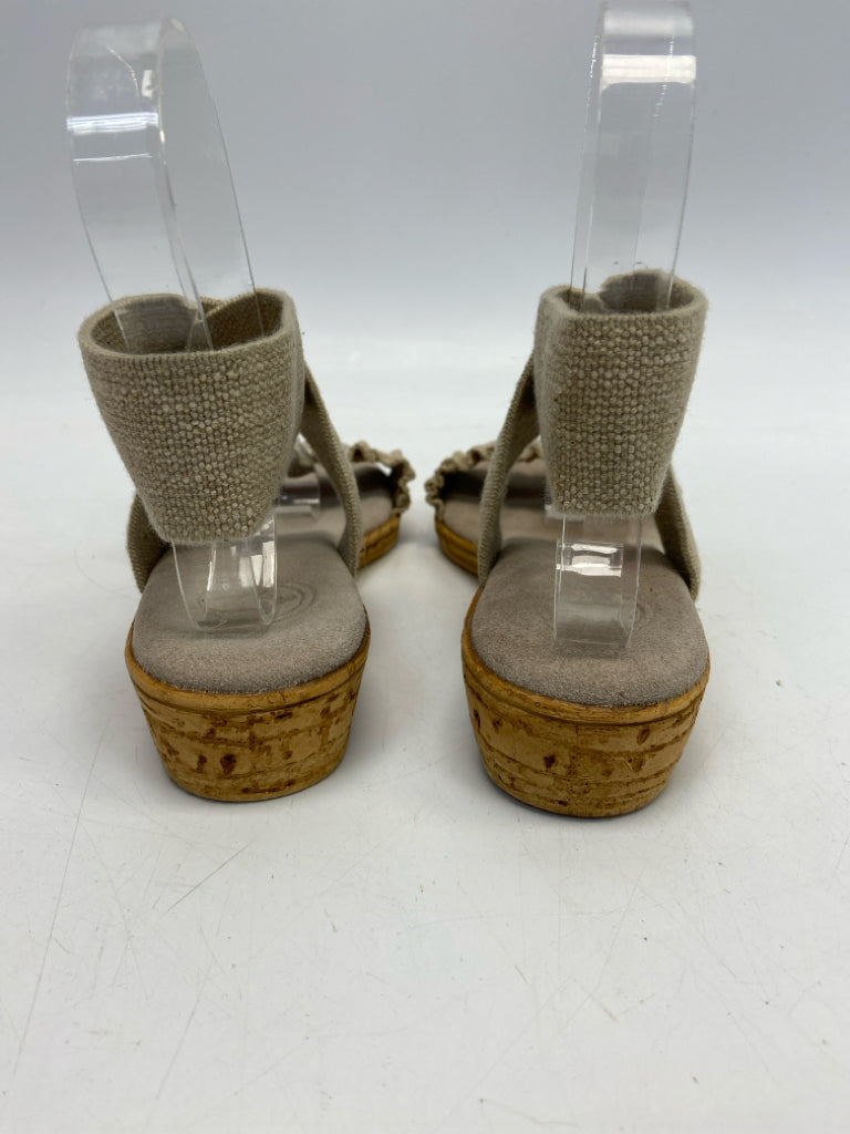Charleston Shoe Co  Size 7 Brown Ruffles Sandals