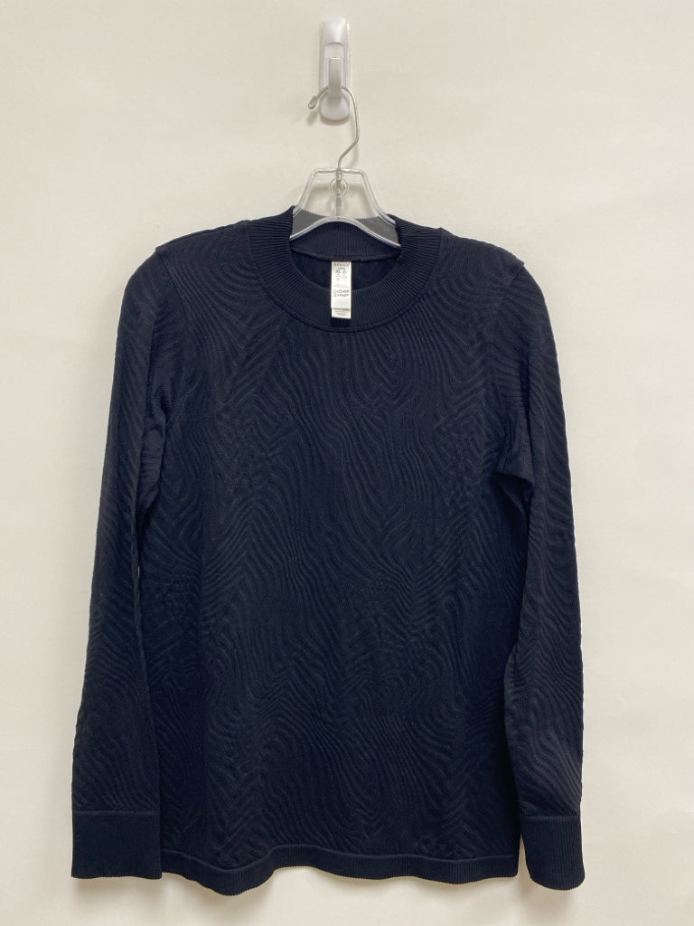 Spanx Size L Black Texture Ladies Top