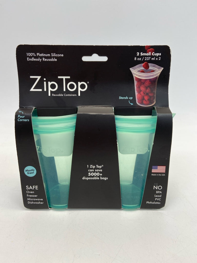 NEW Aqua Silicone Storage Container