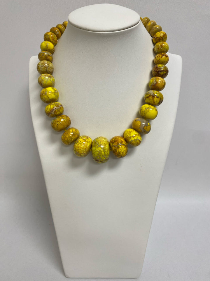 Goldenrod Yellow Chunky Necklace