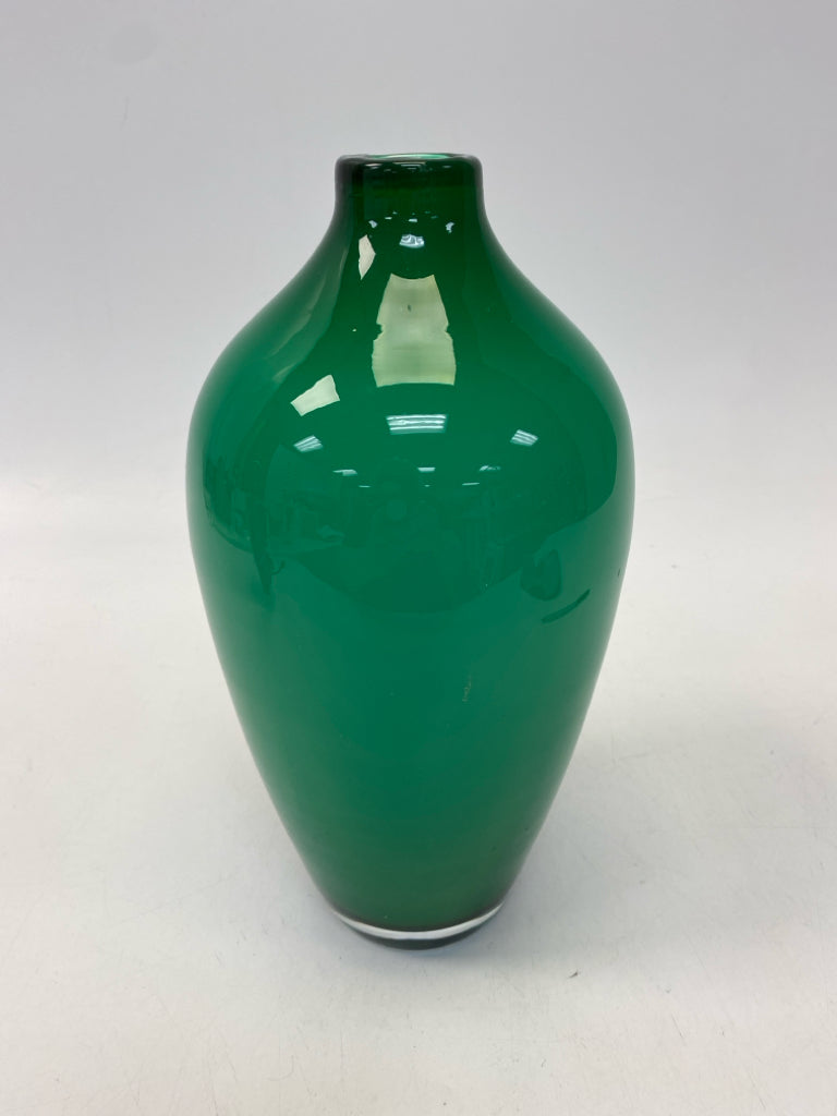 Green Glass Vase