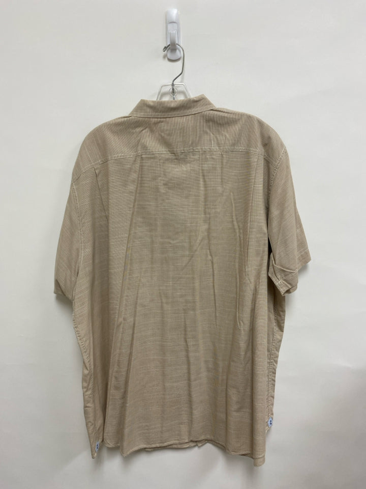 Cremieux Size 2X Tan Button Up Men&