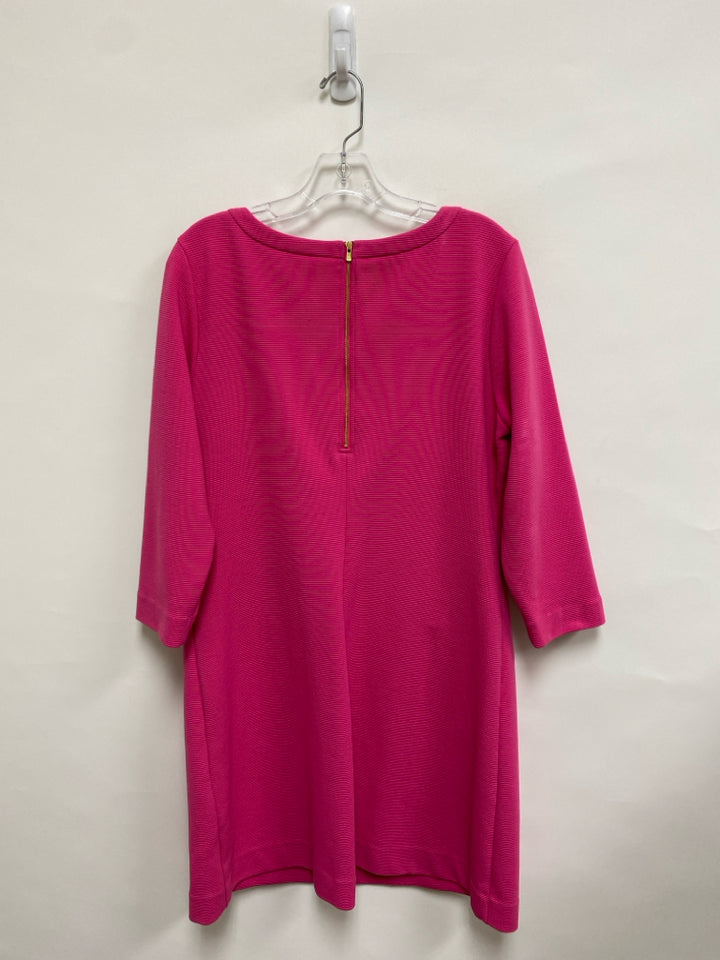 LILLY PULITZER Size XL Fuschia Ribbed Ladies Dress