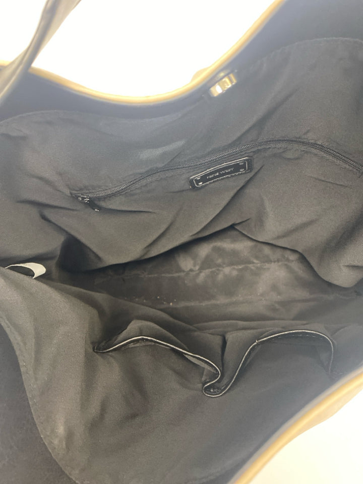 Nine West Tan Black Handbag