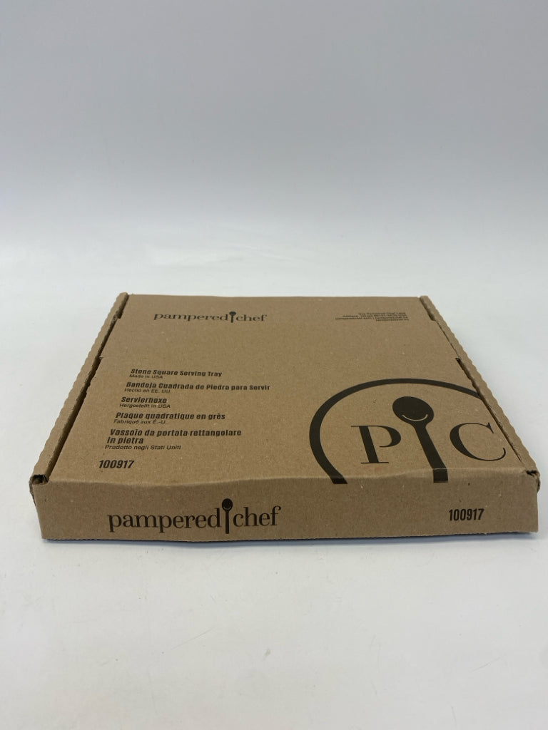 NEW/BOX Pampered Chef White Stone Serving Piece