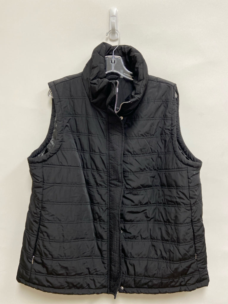 Calvin Klein Size 3X Black Puffer Plus Size Vest