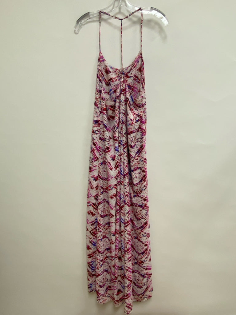 show me your MUMU Size M White/Pink Blue/Red Diamond Print Ladies Dress