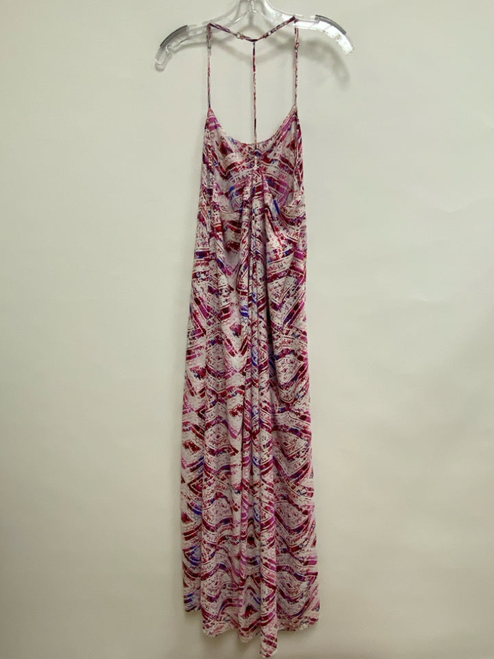 show me your MUMU Size M White/Pink Blue/Red Diamond Print Ladies Dress