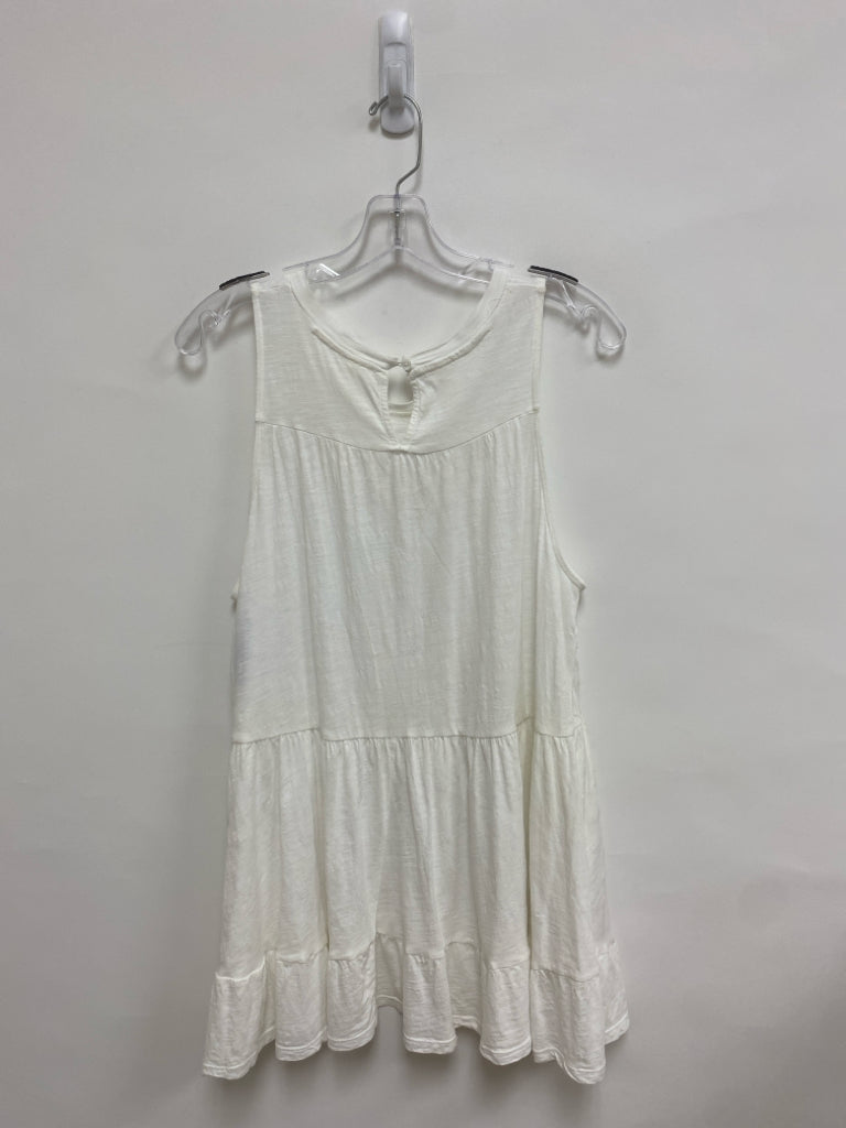 Anthropologie Size S White Sleeveless Ladies Dress