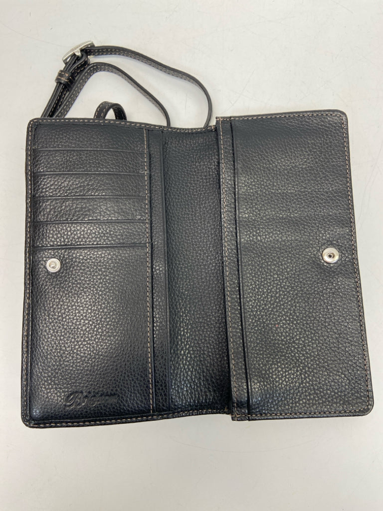 Brighton Brown/Cream Black Print Crossbody