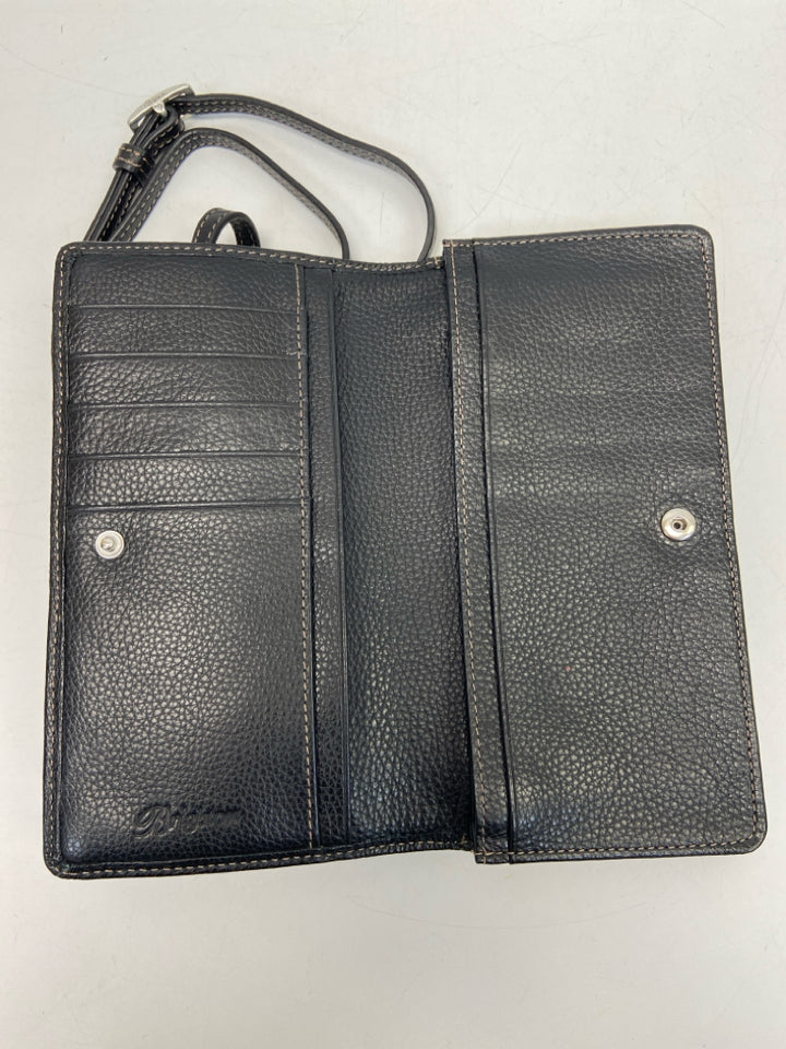 Brighton Brown/Cream Black Print Crossbody