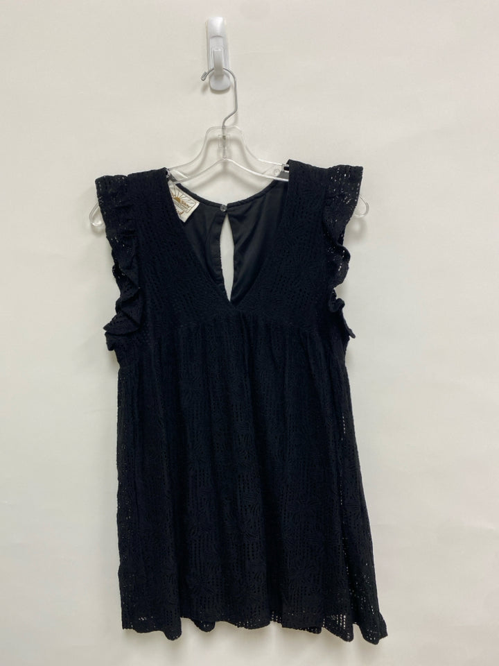 Judith March Size S Black Lace Sleeveless Ladies Romper