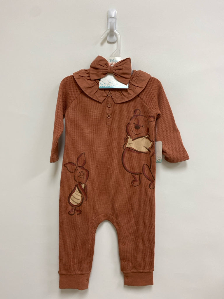NWT Disney SIZE 18M Brown Waffle Girl&