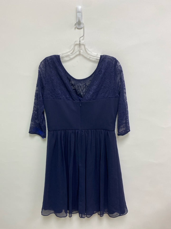 Max and Cleo Size 12 Navy 3/4 Sleeve Ladies Dress