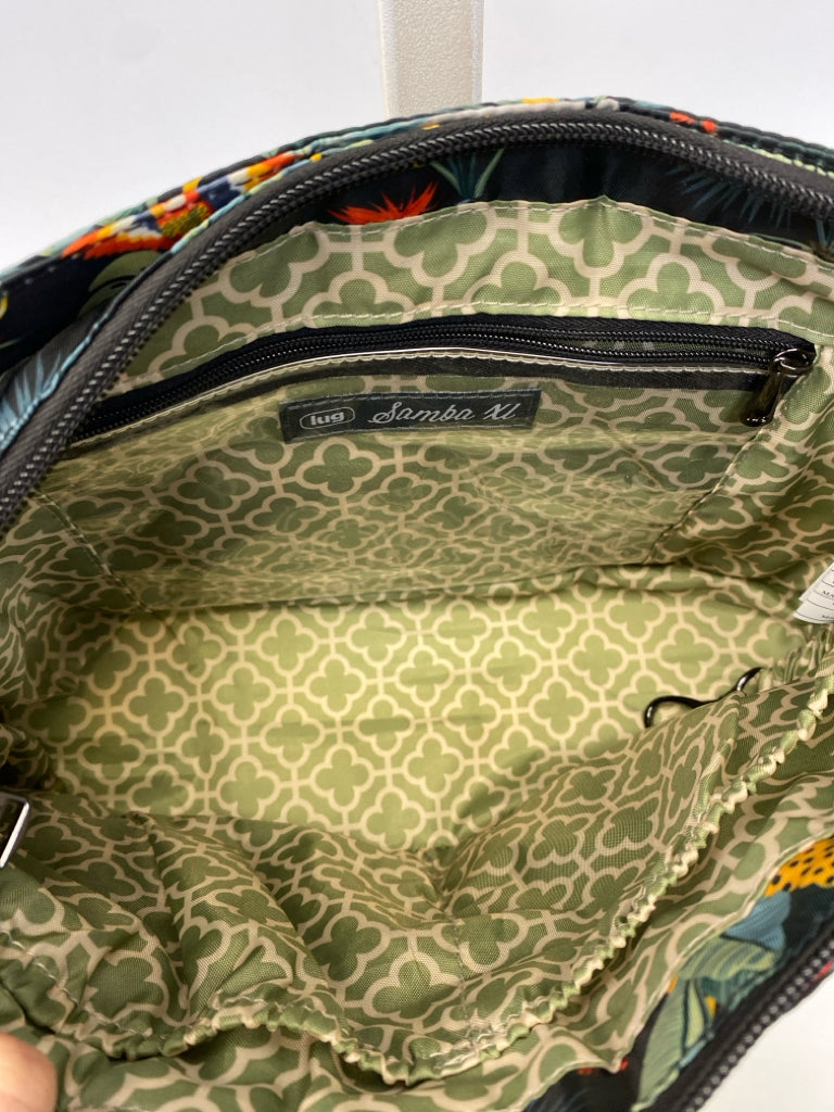 Lug Black Green/Multi Tropical Crossbody
