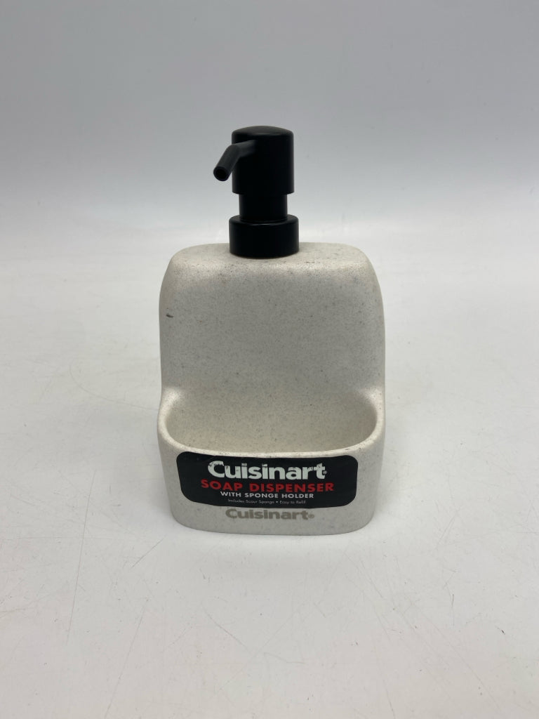 NEW Cuisinart Cream Black Soap/Lotion Dispenser