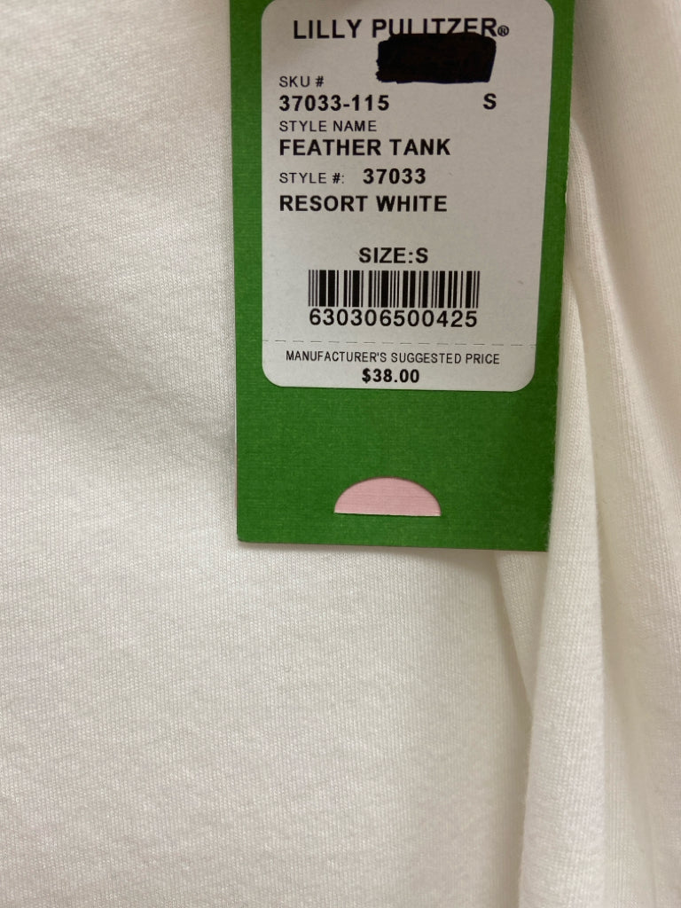 NWT LILLY PULITZER Size S White Sleeveless Ladies Top