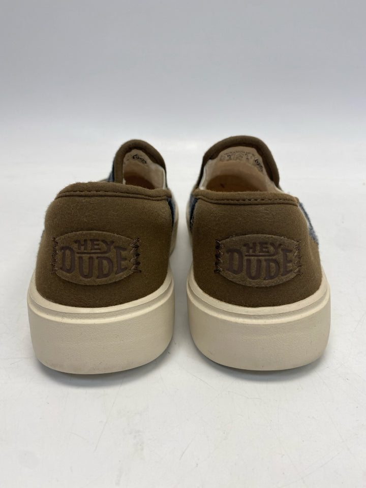 Hey Dude US Shoe Size 7 Black White Checkered Flats