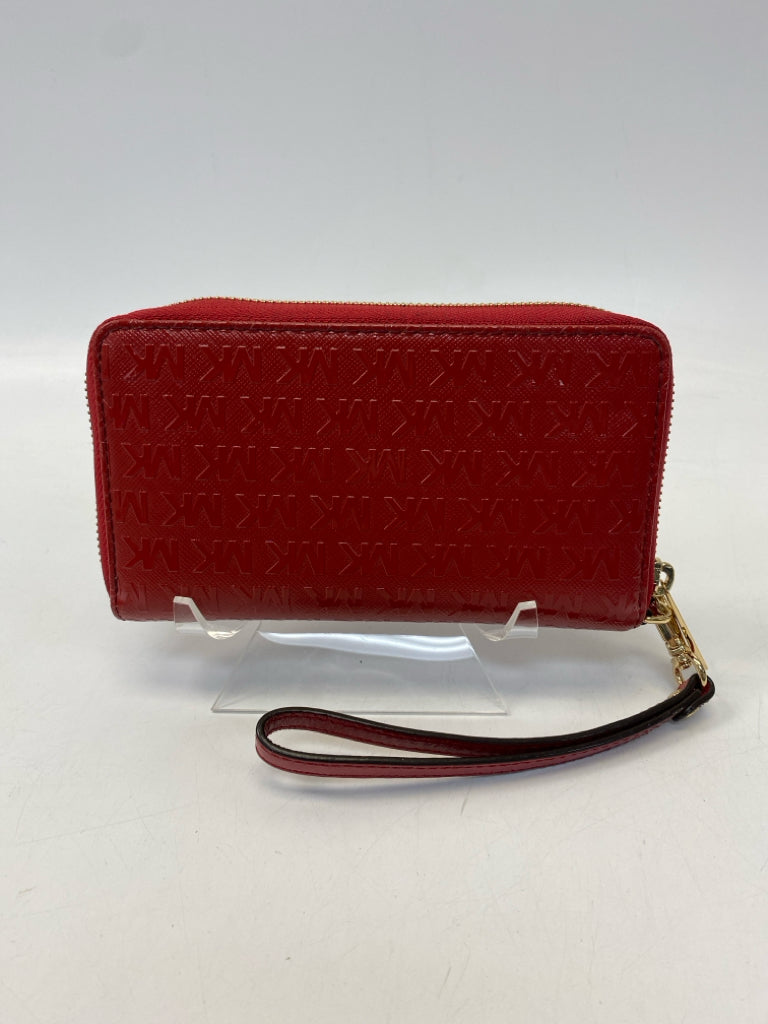 Michael Kors Dark Red Signature Wristlet