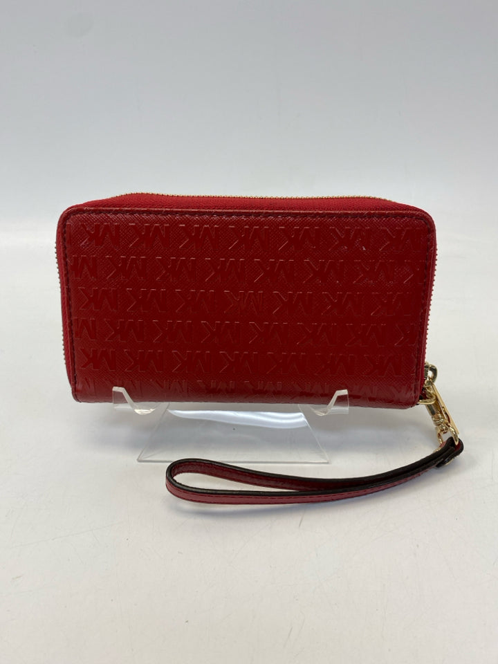 Michael Kors Dark Red Signature Wristlet