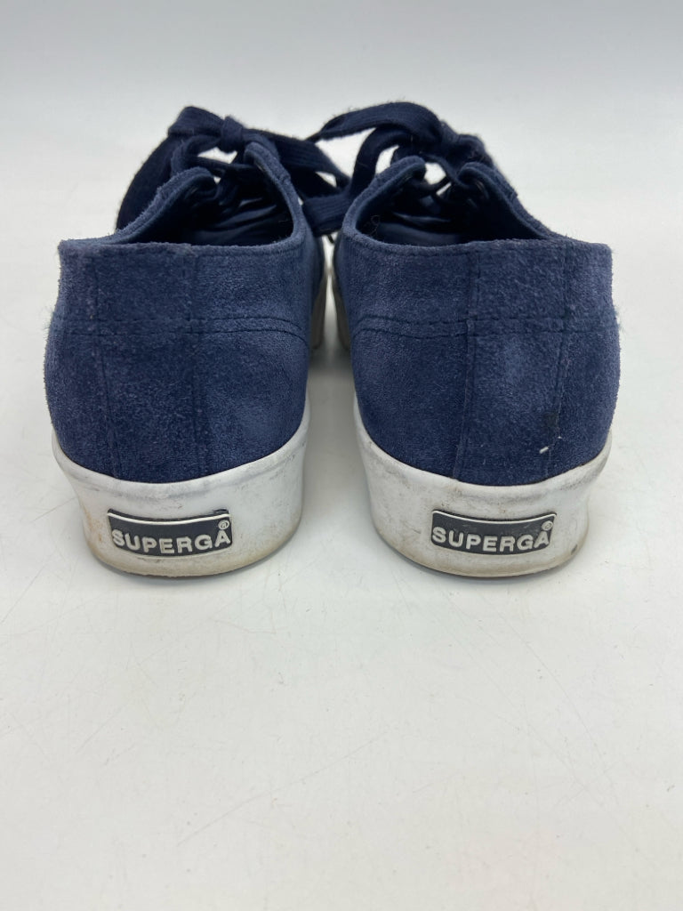 Superga  Size 5 Blue Lace-up Sneakers