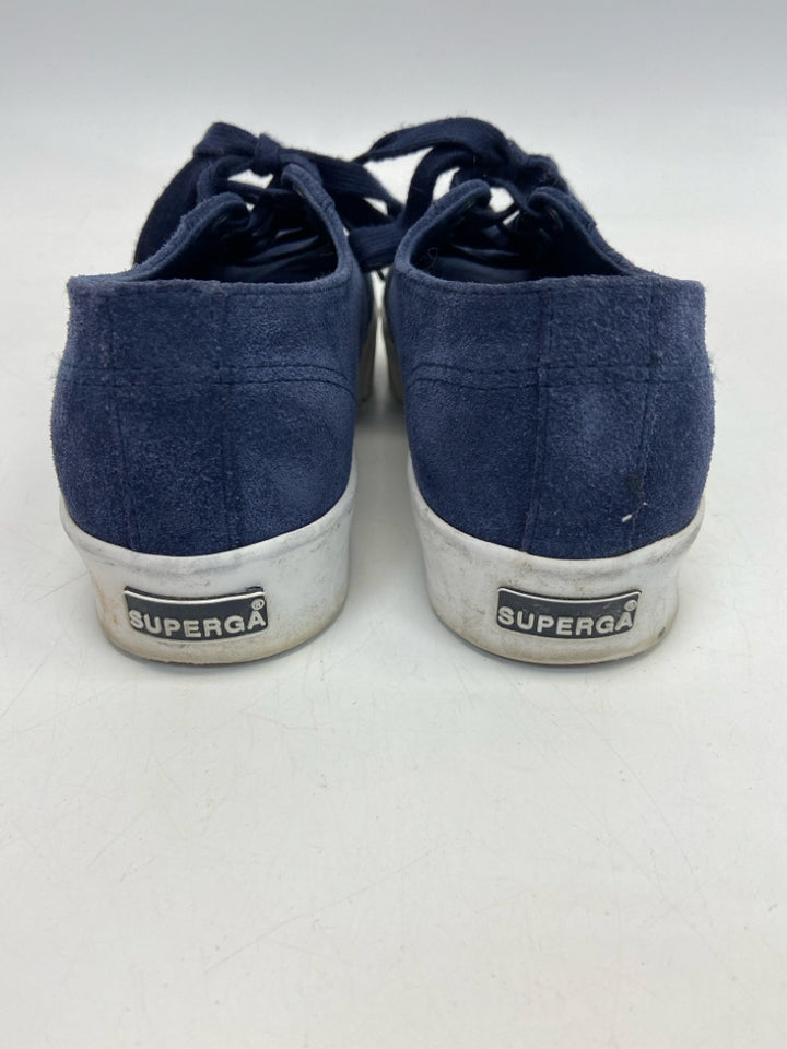 Superga  Size 5 Blue Lace-up Sneakers