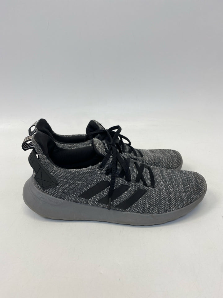 Adidas Size 9 Gray Black Lace-Up Men&