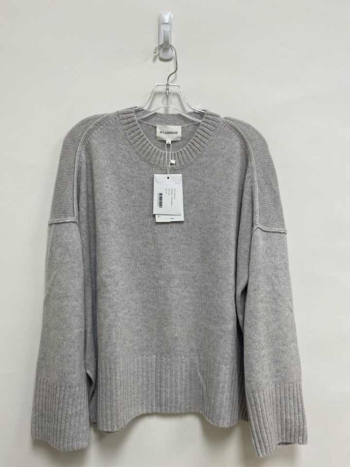 NWT Size XS Light Grey Cashmere Ladies Sweater