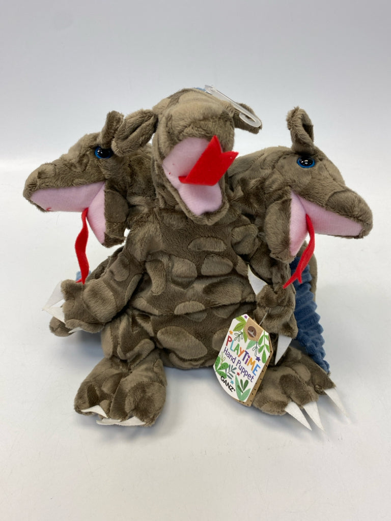NWT Ganz Brown Blue Stuffed Puppet