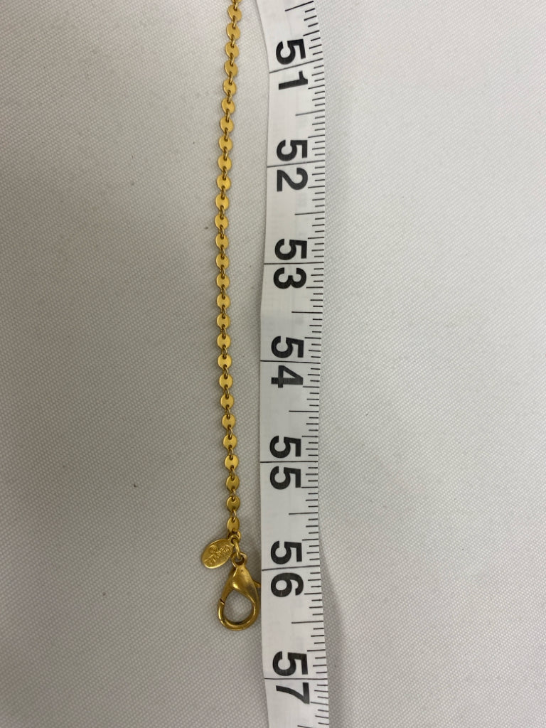 Gold Color Pearl Color Oval(s) Necklace