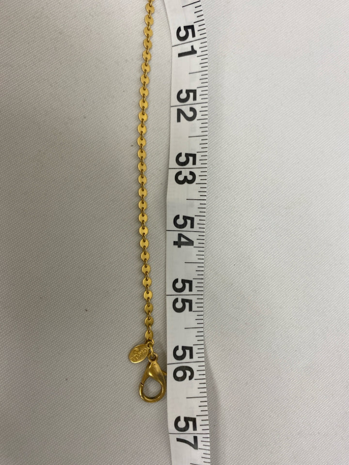 Gold Color Pearl Color Oval(s) Necklace