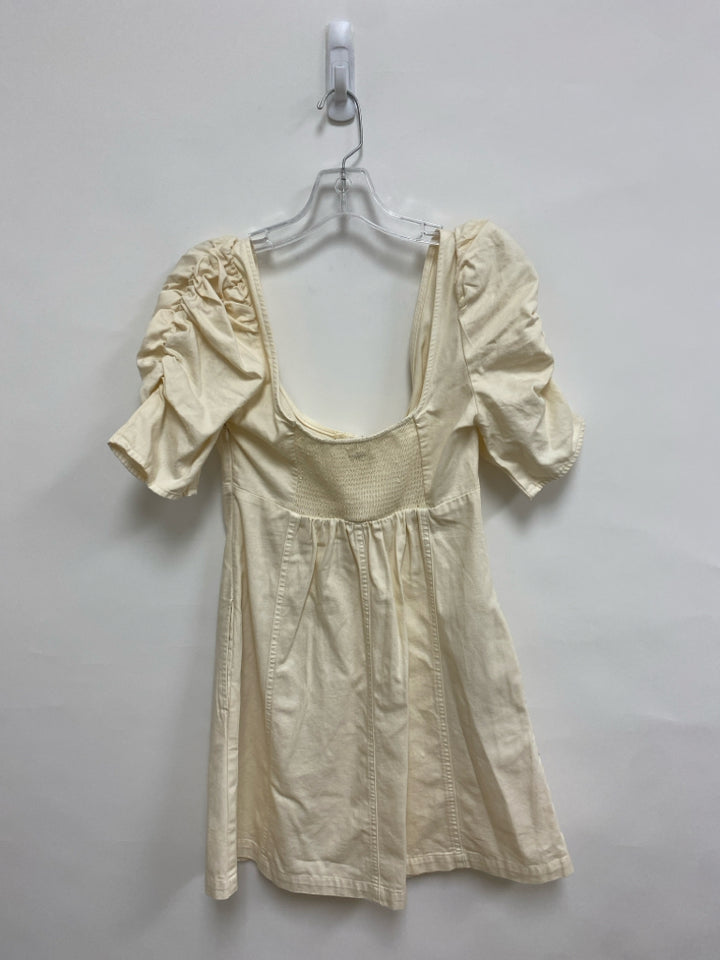 NWT Free People Size XS Ivory Puff Sleeve Ladies Dress