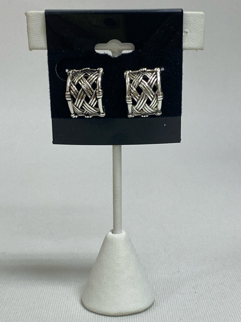 Ralph Lauren Silver Color Rectangle(s) Earrings