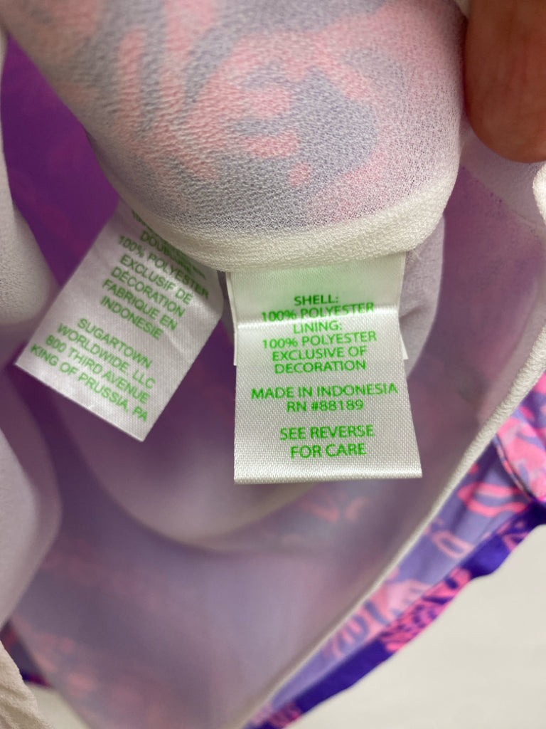 LILLY PULITZER Size S Purple Pink Halter Ladies Top