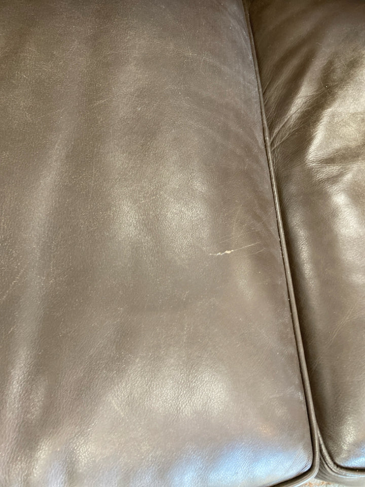 Hancock &amp; Moore Leather Sofa w/Ottoman