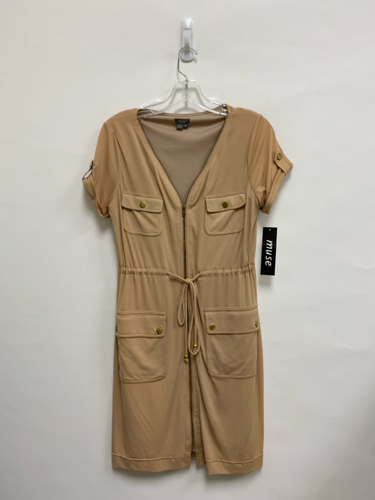 NWT Muse Size 8 Tan Pocket(s) Ladies Dress