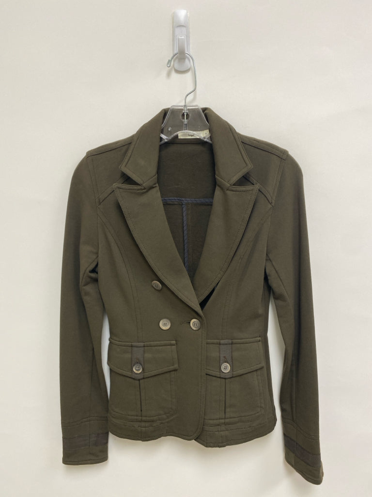 Easel Size S Dark Olive Double-Breasted Ladies Jacket