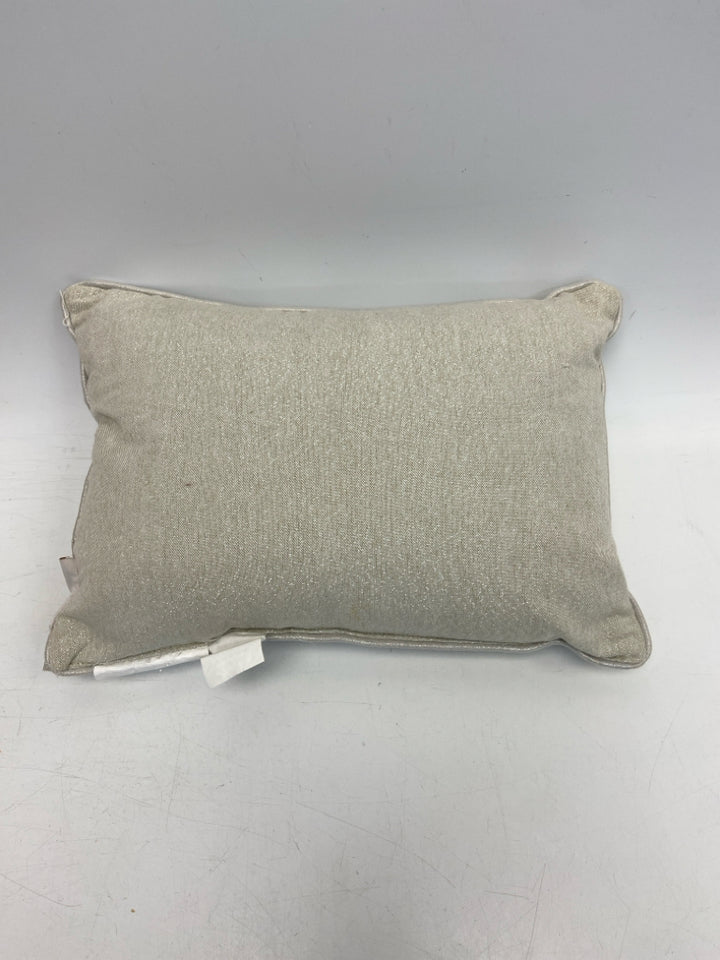 Gray Silver/White Beaded Fall