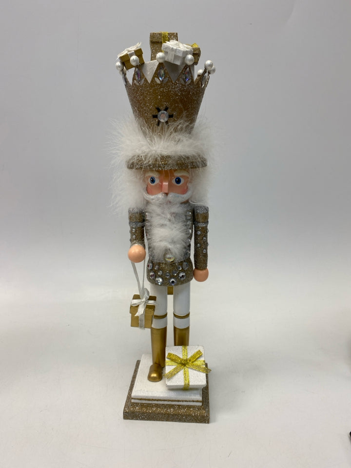 Kurt Adler Gold Silver/White Jeweled Christmas